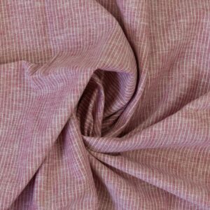 Linane kangas puuvillaga, punasetriibuline