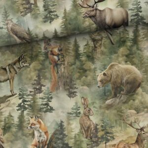 Dressikangas - loomad rohelises metsas