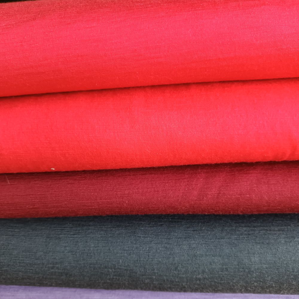 Meriinovillane trikotaaž - 180 gr, oranžikas-punane - Image 2