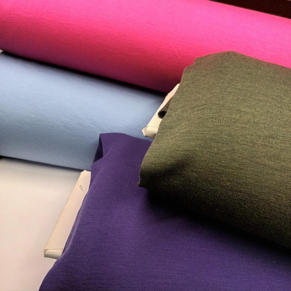 Meriino interlock - 250 g/m², jääsinine - Image 4