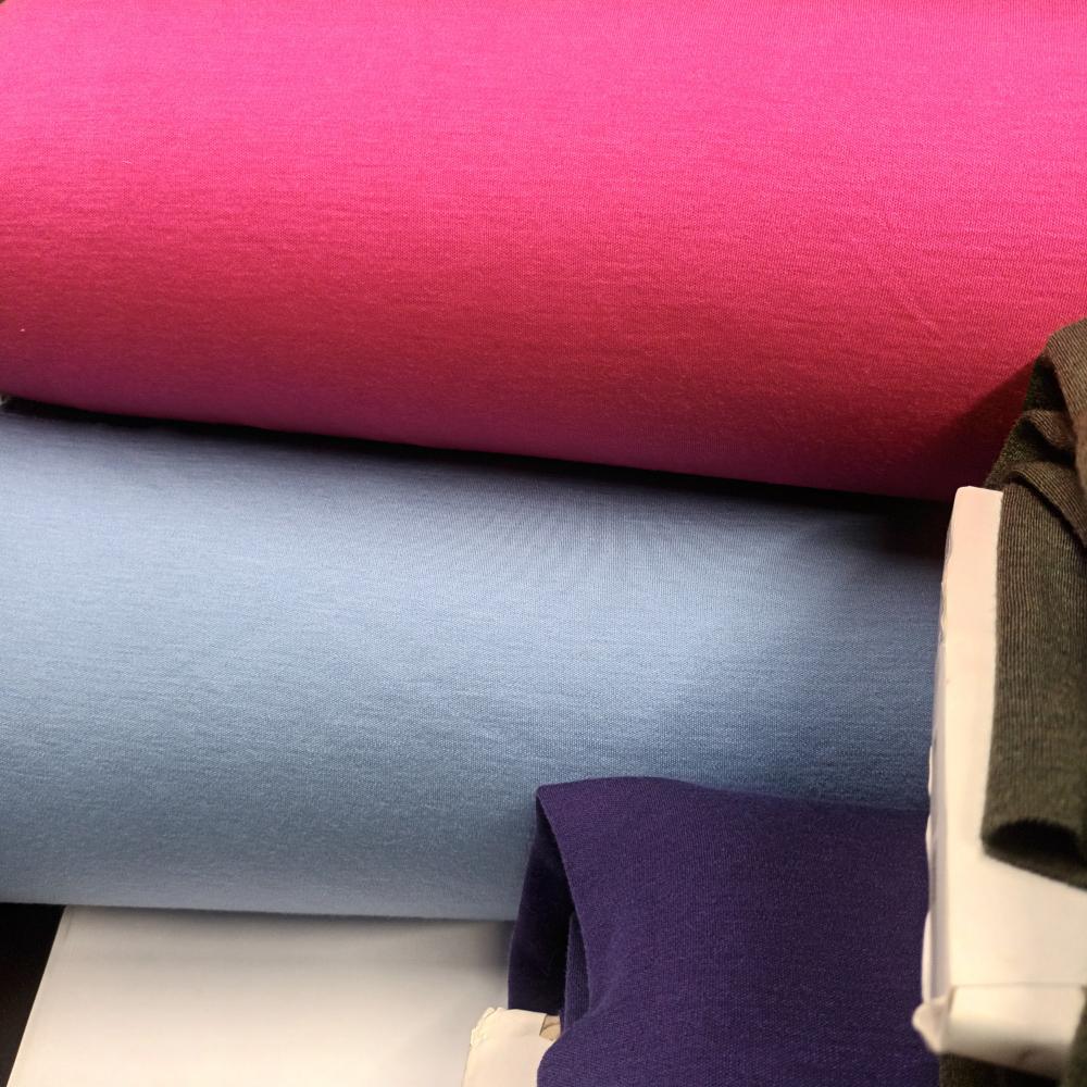 Meriino interlock - 250 g/m², jääsinine - Image 2