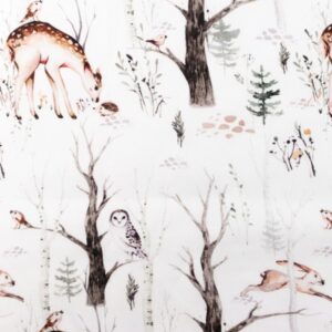 Puuvillapopliin, kitsed, jänesed, siilid, öökullid, valge