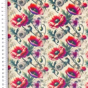 Linane kangas viskoosiga, moonid