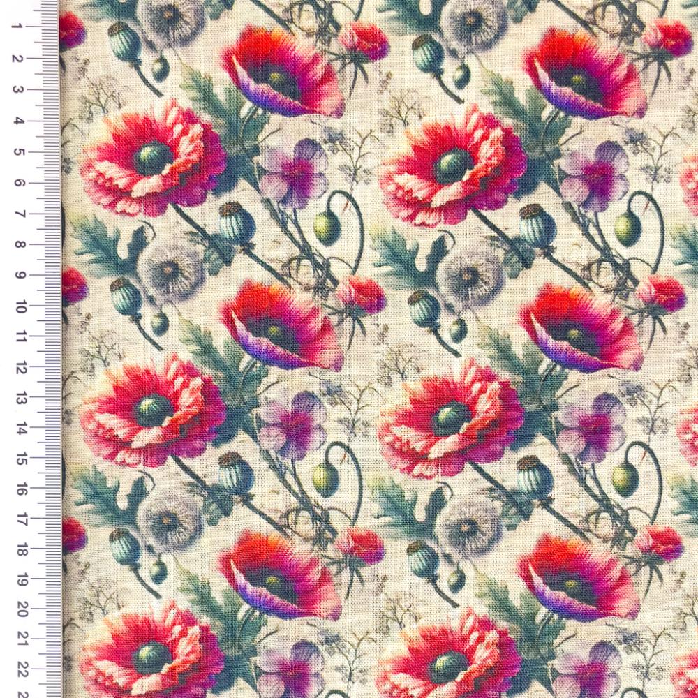 Linane kangas viskoosiga, moonid