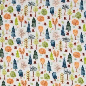 Musliin - värviliste puudega