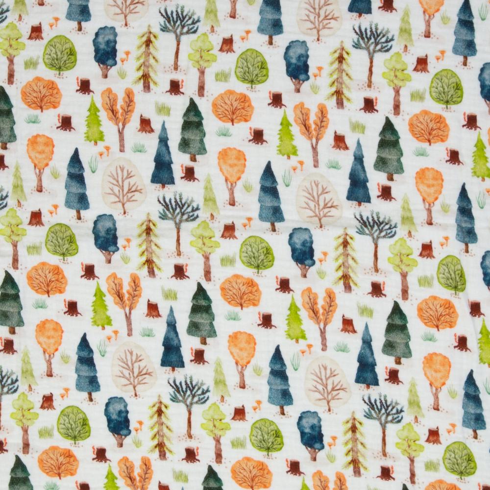 Musliin - värviliste puudega