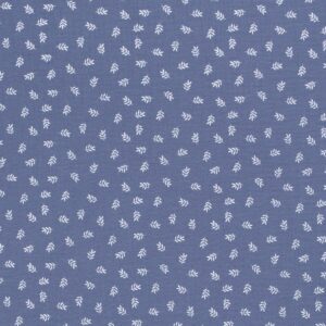 Musliin - väiksed leheoksad, teksasinine