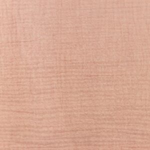 Musliin - 2-kihiline, meleeritud, vanaroosa, mahepuuvill