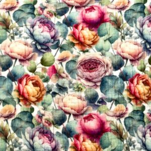 Musliin - roosid rohelisel