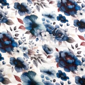 Musliin - sinised lilled