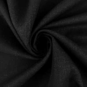 Linane kangas viskoosiga, must