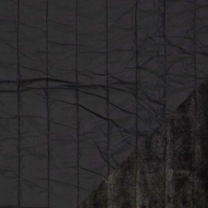 Tepitud jopekangas fliisvoodriga, must