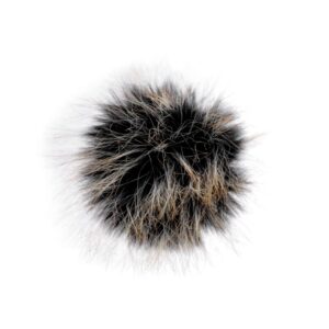 Mütsitutt, 13 cm, must beežide otstega