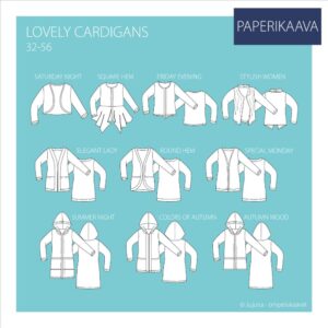 Paberlõige - naiste kardiganid, suurus 32-56