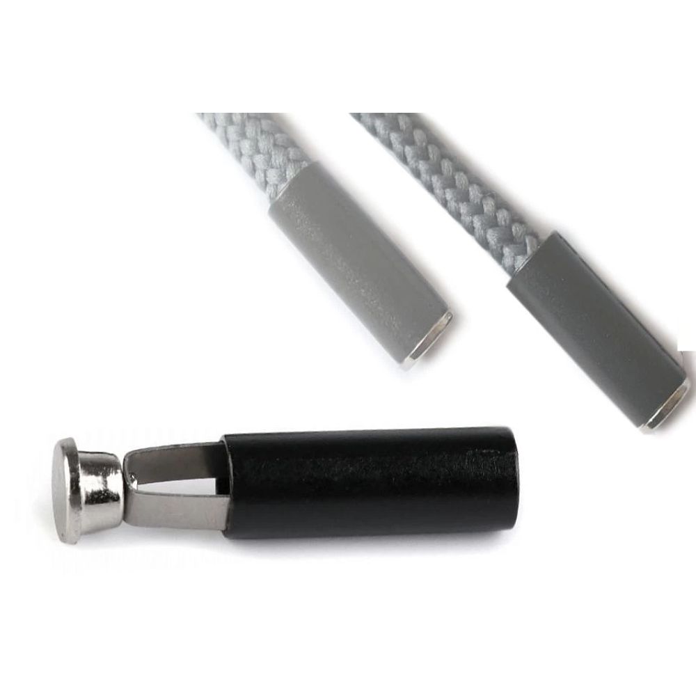 Nööri otsik, metallist, 5 mm nöörile, punane - Image 2