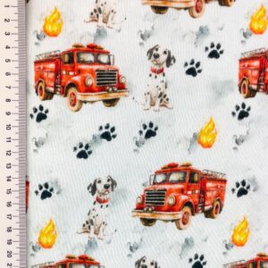 Dressikangas, paks, uhutud, tuletõrjeautod ja dalmaatsiakoerad