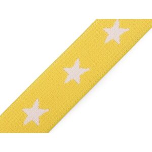 Dekoratiivne kumm tähtedega, 20 mm, kollane