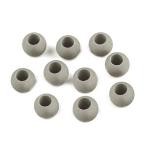 Plastikhelmed, 10x12 mm, ava 5 mm, 20 tk pakis, helehall