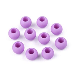 Plastikhelmed, 10x12 mm, ava 5 mm, 20 tk pakis, lilla