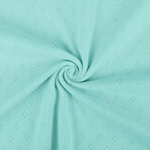 Pointelle puuvillatrikotaaž, helesinine