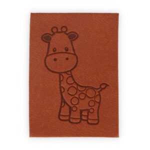 Õmmeldav aplikatsioon, kaelkirjak, suurem, pruun