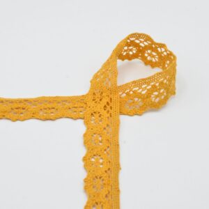 Puuvillane pits, 30 mm, ookerkollane