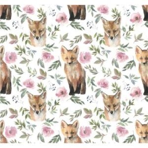 Trikotaaž - rebased okste ja lilledega