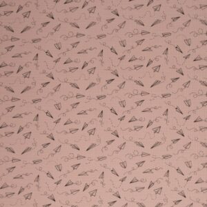 Musliin - 2-kihiline, lennukid, roosa