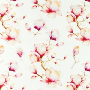 Puuvillapopliin, roosad magnooliad