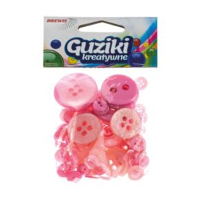 Nööpide segapakk, roosa