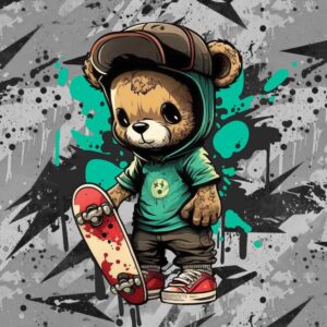 Dressikangast paneel, 55x73 cm, rulaga mõmmi