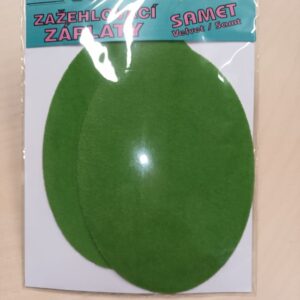 Triigitav paik, sametpinnaga, 8 x 11 cm, 2 tk, roheline