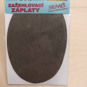 Triigitav paik, seemisnaha imitatsiooniga, 9,5 x 14 cm, 2 tk, tumehall