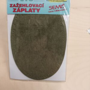 Triigitav paik, seemisnaha imitatsiooniga, 9,5 x 14 cm, 2 tk, khaki-roheline