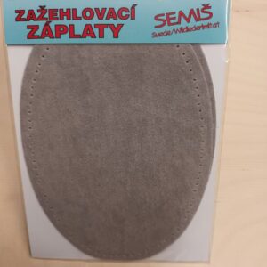 Triigitav paik, seemisnaha imitatsiooniga, 9,5 x 14 cm, 2 tk, helehall