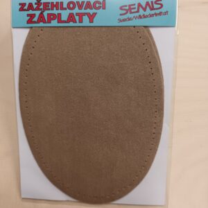 Triigitav paik, seemisnaha imitatsiooniga, 9,5 x 14 cm, 2 tk, helepruun