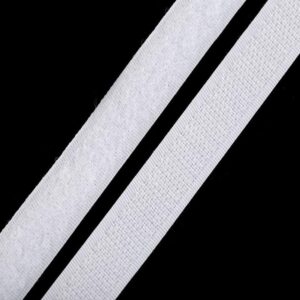 Õmmeldav takjapael, mõlemad pooled HOOK+LOOP, laius 16 mm, valge