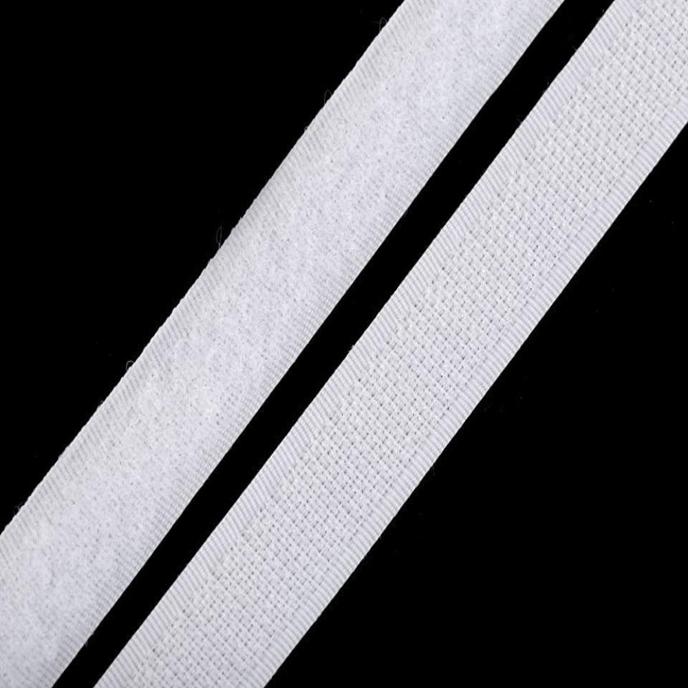 Õmmeldav takjapael, mõlemad pooled HOOK+LOOP, laius 16 mm, valge