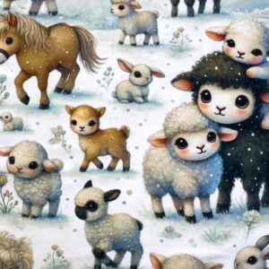 Trikotaaž - lambad ja ponid lumes