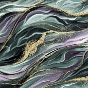 Trikotaaž, sädelev marmormuster, helelilla-roheline