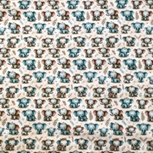 Trikotaaž - elevandid (väike muster)