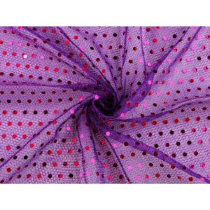 Tüll - hõbeniidi ja litritega, lilla