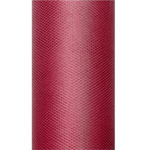Tüll rullis, 50 cm x 9 m, bordoopunane
