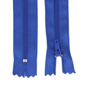 Spiraallukk, alt kinnine, sinine, 20 cm