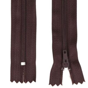 Spiraallukk, alt kinnine, tumepruun, 20 cm