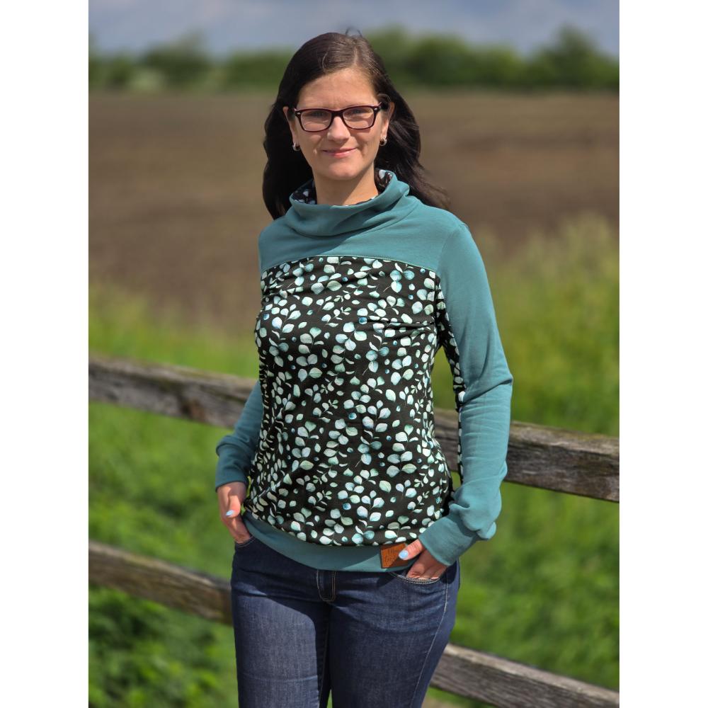 Dressikangas, uhutud - eukalüptiokstega, must - Image 2