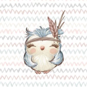 Dressikangast paneel, 40x50 cm, öökullibeebiga