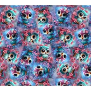 Dressikangas, öökullid lilledega