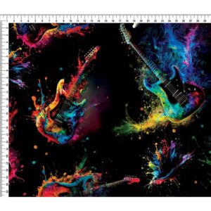 Trikotaaž - kitarrid mustal, 1,6 m