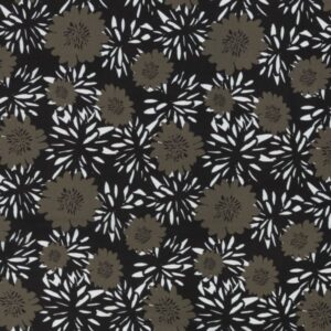 Viskooskangas- khakirohelised lilled mustal